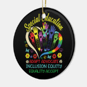 Speciaal onderwijs Leraar Inspirerend SPED Teach Keramisch Ornament (Links)