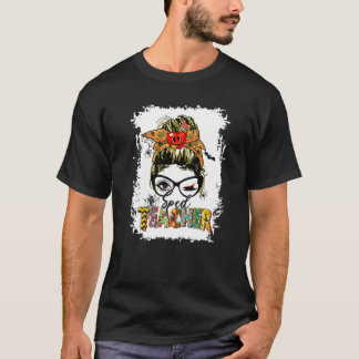 Speciaal Onderwijs Leraar Rommelige Knot Leraar Le T-shirt