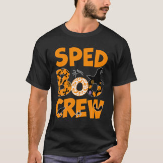 Speciaal onderwijs SPED Boo Crew Halloween Herfst T-shirt
