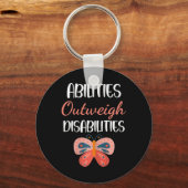 Speciaal onderwijsgeschenk - vaardigheden wegen op sleutelhanger (Voorkant)