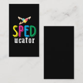 Speciaal onderwijsleraar Sped Children Autisme Visitekaartje (Voorkant / Achterkant)