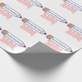 Speciaal onderwijslerarenpotlood cadeaupapier (Hoek)