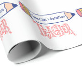 Speciaal onderwijslerarenpotlood cadeaupapier (Rol Hoek)