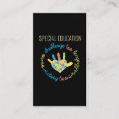 Speciaal onderwijzend leraar Autisme - bewustzijn Visitekaartje (Voorkant)
