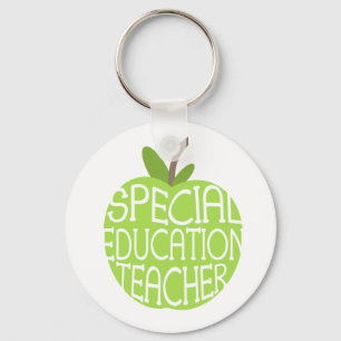 Speciaal onderwijzend leraar Groene Apple-Sleutelh Sleutelhanger