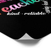 Speciaal onderwijzend leraar hart Word Cloud Poster (Hoek)