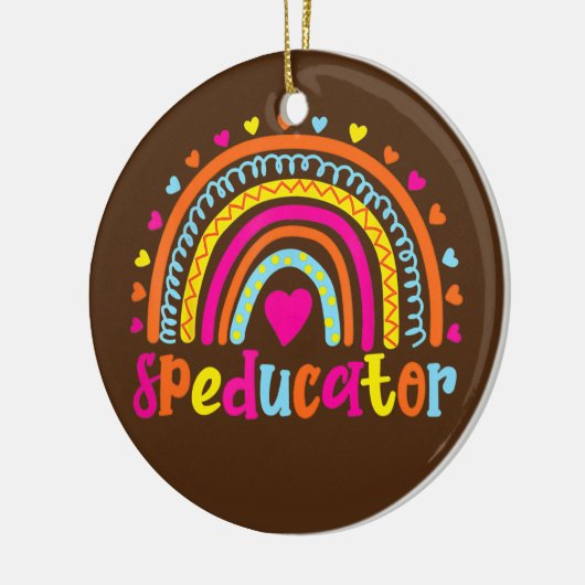 Speciaal onderwijzend leraar Sped Ed Keramisch Ornament (Links)