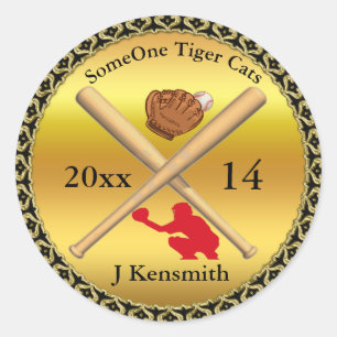 Speciaal ontwerp van de Baseball Champions League Ronde Sticker