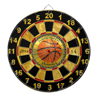 Speciaal ontwerp van de Basketball Champions Leagu Dartbord