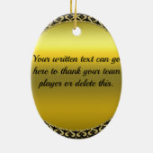 Speciaal ontwerp van de Basketball Champions Leagu Keramisch Ornament (Achterkant)