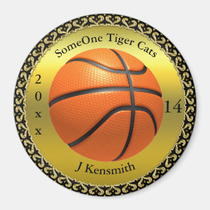 Speciaal ontwerp van de Basketball Champions Leagu Magneet