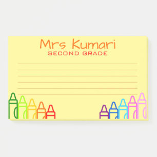 Speciaal ontwerp van de leerkracht Crayon Post-it® Notes