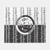 Speciaal ontwerp van de muziekscore fleece deken (Voorkant (Horizontaal))