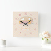 Speciaal ontwerp van de  Retro Caravan Vierkante Klok (Huis)