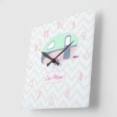Speciaal ontwerp van de  Retro Caravan Vierkante Klok (Hoek)