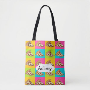 Speciaal ontwerp van kant-en-klare pizzapsnijdsels tote bag