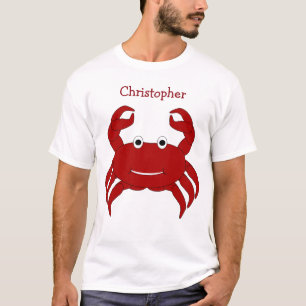 Speciaal ontwerp van krab t-shirt
