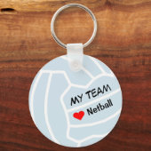 Speciaal ontwerp van Netball Theme Ball Sleutelhanger (Voorkant)