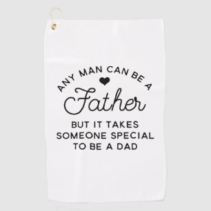 Speciaal ontwerp van papa-offerte golfhanddoek