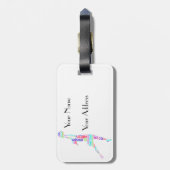 Speciaal ontwerp voor de positie van Netball Playe Bagagelabel (Achterkant verticaal)