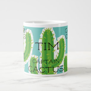 Speciaal ontwerp voor "Kapitein Cactus" Jumbo Extra Grote Beker