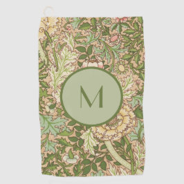 Speciaal ontwerp William Morris Pattern Golfhanddoek