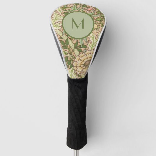 Speciaal ontwerp William Morris Pattern Golfheadcover (Voorkant)