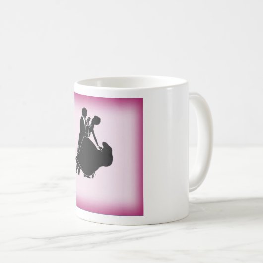 Speciaal ontworpen ballroom-dansers Mok (Voorkant rechts)