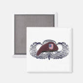 Speciaal ontworpen Beret op Basic Airborne Wings Magneet (Voorkant / Achterkant)