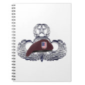 Speciaal ontworpen Beret op vliegende vleugels Notitieboek (Voorkant)