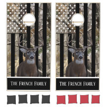 Speciaal ontworpen Deer Camo American Flag Cornhol