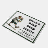 Speciaal ontworpen deurmat van Rugby Enthusiast (Schuin)