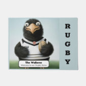 Speciaal ontworpen deurmat van Rugby Enthusiast (Voorkant)