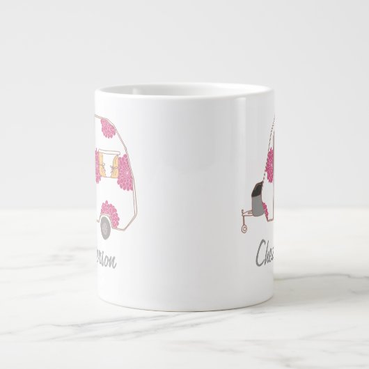 Speciaal ontworpen Retro Caravan Eigenaar Jumbo-Mo Jumbo Mok (Voorkant)