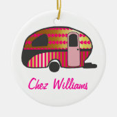 Speciaal ontworpen tapekaravan voor retro keramisch ornament (Voorkant)