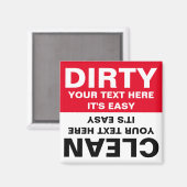 Speciaal ontworpen vuilniswasmachine magneet (Voorkant / Achterkant)