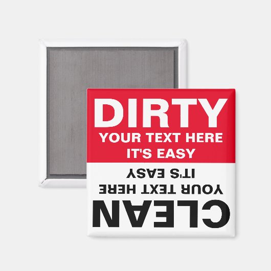 Speciaal ontworpen vuilniswasmachine magneet (Voorkant / Achterkant)