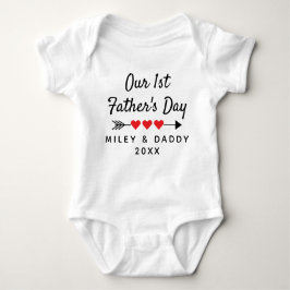 Speciaal onze 1e Vaderdag Cute Cute Cute Cft Romper