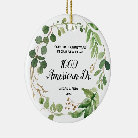 Speciaal onze nieuwe thuisgrilly kerst keramisch ornament (Rechts)