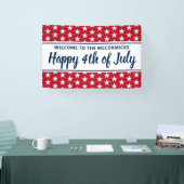 Speciaal op 4 juli uitgeruste sterren en stripes spandoek (Beurs)