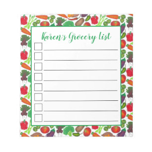 Speciaal op de lijst van tuinbouwgewassen voorkome notitieblok