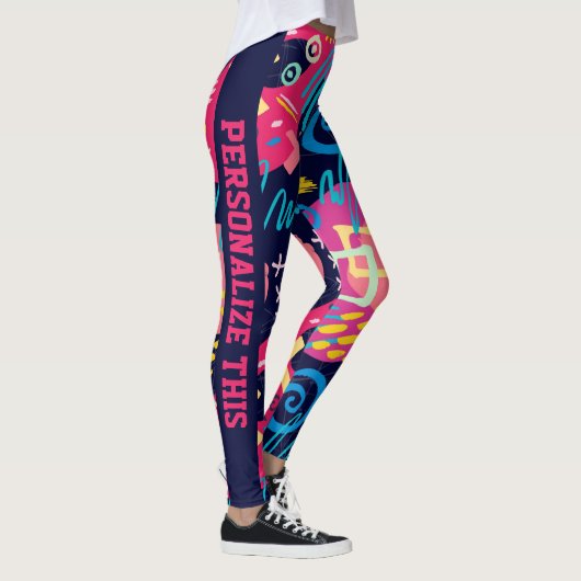 Speciaal op maat gemaakte Abstracte graffiti kunst Leggings (Rechts)