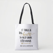 Speciaal op maat gemaakte Canvas tas van leraar (Voorkant)