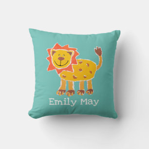 Speciaal op maat gemaakte lioncollage Print Cushio Kussen