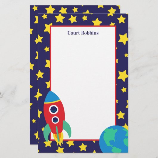 Speciaal op ruimteraketten afgestemde kantoorappar (Voorkant / Achterkant)