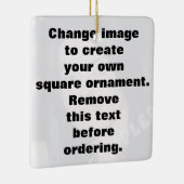 Speciaal ornament van het fotovierkant. Maak je ei (Rechts)