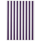 Speciaal Paars en wit gestreept klembord (Achterkant)