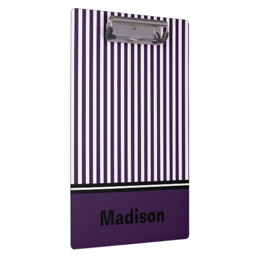 Speciaal Paars en wit gestreept klembord (Rechts)