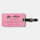 Speciaal Paars Iris-Bagagelabel diep Bagagelabel (Achterkant horizontaal)