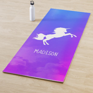 Speciaal Paarse hemel Rainbow Unicorn Yogamat